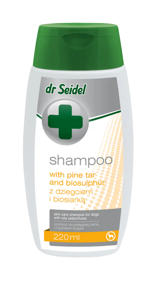 ⁨DR SEIDEL SZAMPON z dziegciem i biosiarką 220 ml⁩ w sklepie Wasserman.eu