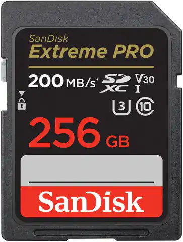 ⁨Extreme Pro SDXC 256GB 200/140 MB/s V30 UHS-I⁩ at Wasserman.eu