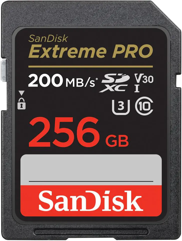 Extreme Pro SDXC 256GB 200/140 MB/s V30 UHS-I at Wasserman.eu