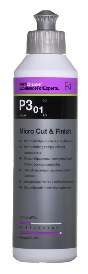 ⁨Koch Chemie P3.01 Micro Cut & Finish 250ml - pasta polerska⁩ w sklepie Wasserman.eu