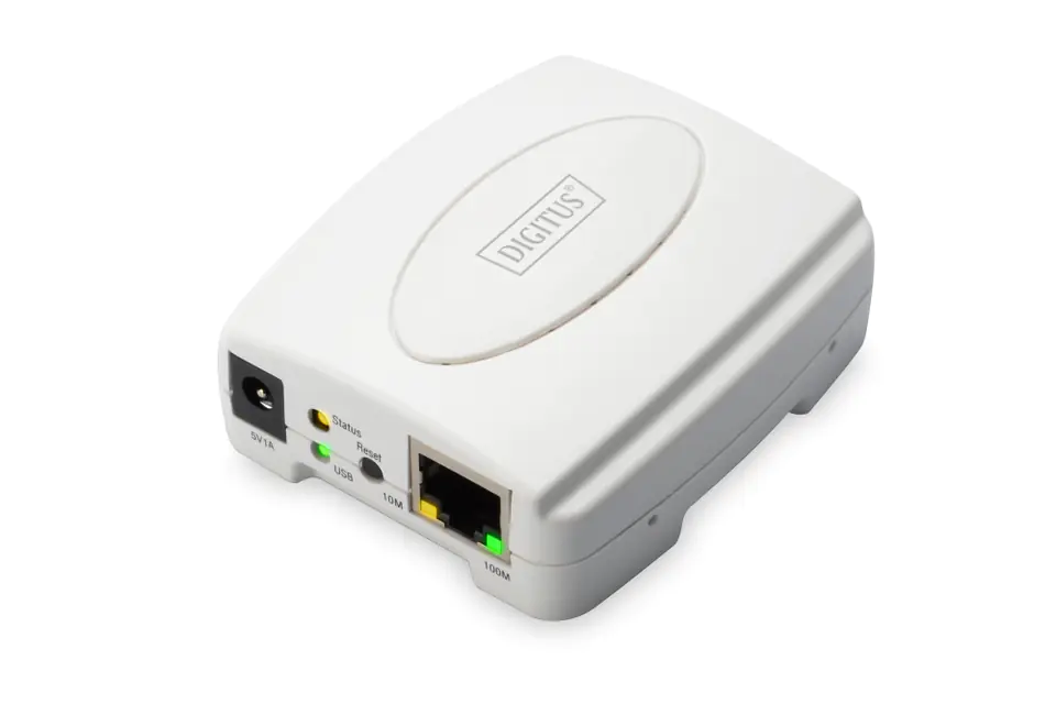 ⁨Digitus Fast Ethernet Print Server, USB 2.0⁩ at Wasserman.eu