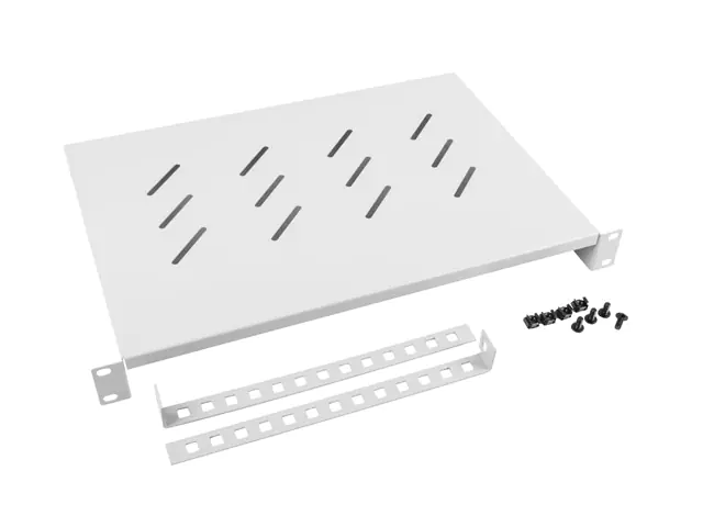 ⁨LANBERG PÓŁKA DO SZAF 19" 600MM (1U, 483X330MM) SZARA AK-1004-S⁩ w sklepie Wasserman.eu