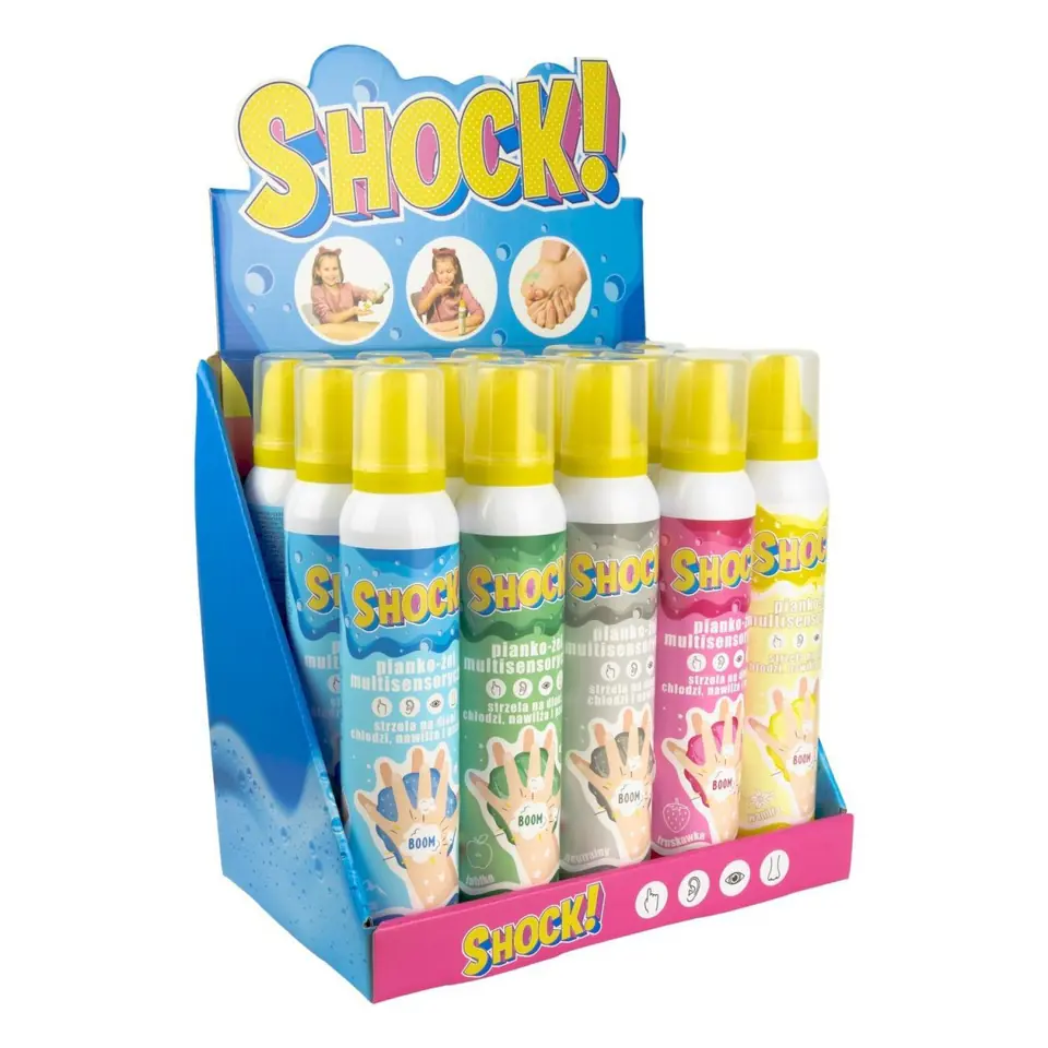 ⁨Tuban SHOCK Foam-zel 200ml display 15pcs.mix⁩ at Wasserman.eu