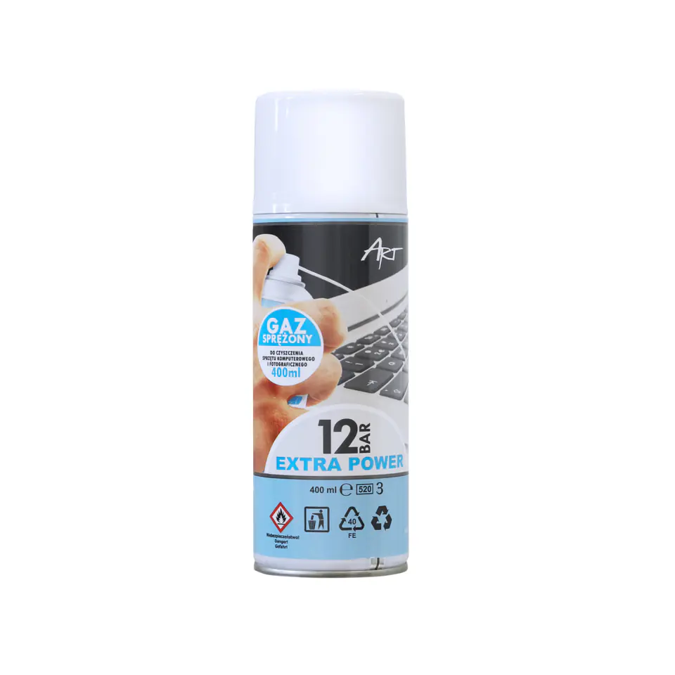 ⁨SPRĘŻONE POWIETRZE 400ml  AS-19  ART EXTRA MOCNE 12 BAR⁩ w sklepie Wasserman.eu