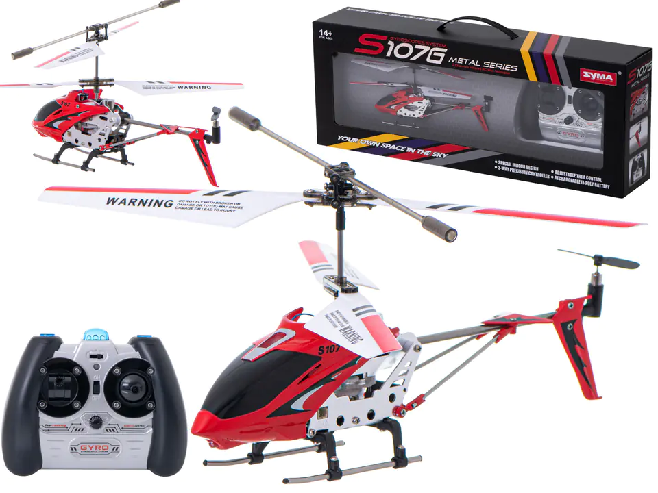 ⁨Syma S107G RC Helicopter (red)⁩ at Wasserman.eu