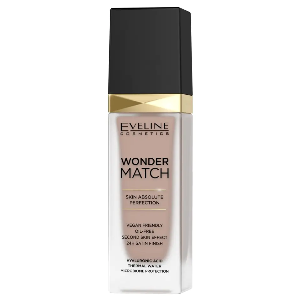 ⁨Eveline Wonder Match Podkład dopasowujący się do cery nr 45 Honey 30ml⁩ w sklepie Wasserman.eu