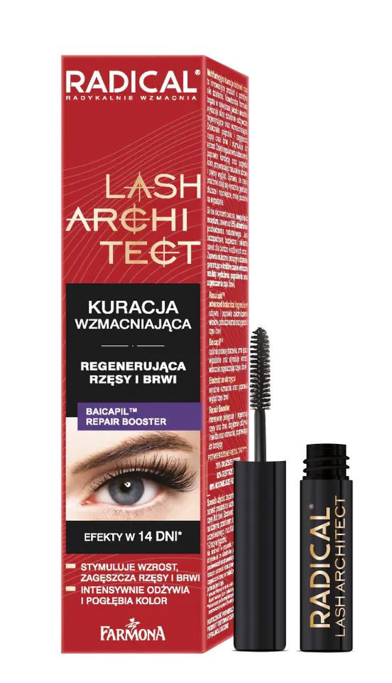 ⁨Farmona Radical Lash Architect Strengthening treatment - regenerating eyelashes and eyebrows 5ml⁩ at Wasserman.eu