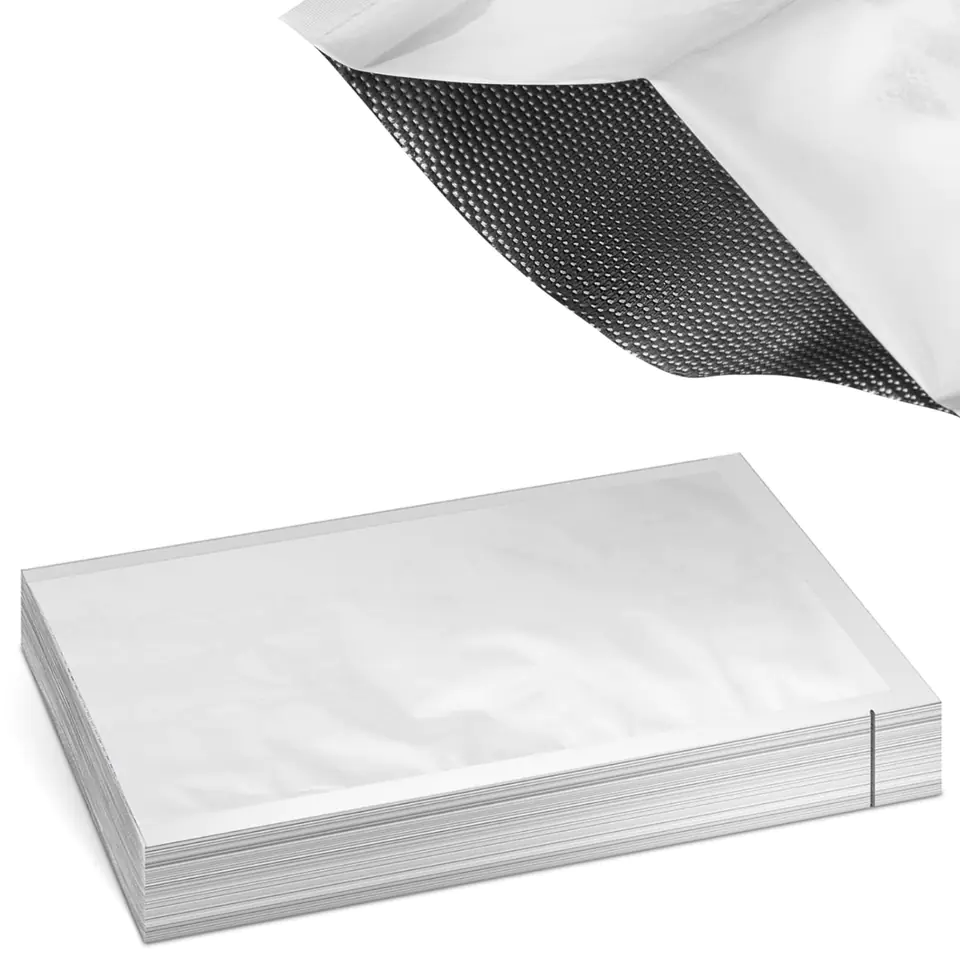 Worki moletowane metalizowane z aluminium do pakowarek próżniowych 200 x 300 mm 100 szt. w sklepie Wasserman.eu