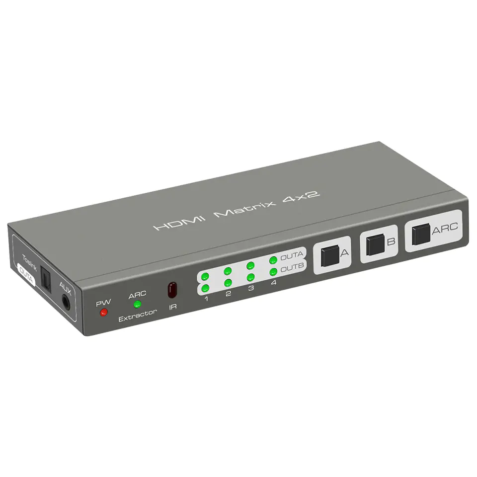 Matrix HDMI 4/2 Spacetronik SPH-M42EA 4K w sklepie Wasserman.eu