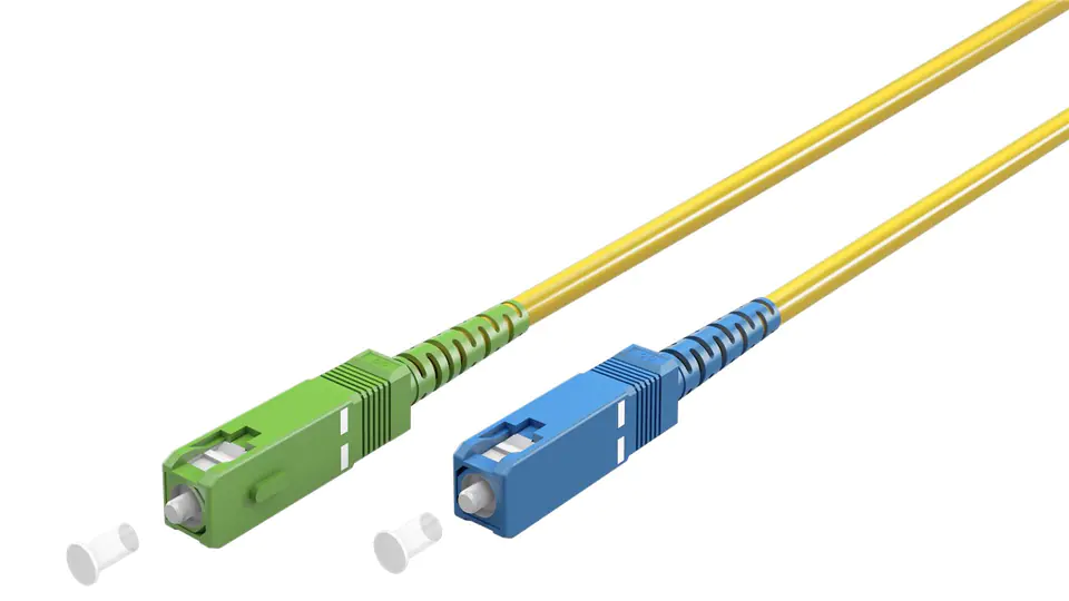 ⁨Optical patch cord SIMPLEX SC-APC - SC Goobay 3m⁩ at Wasserman.eu