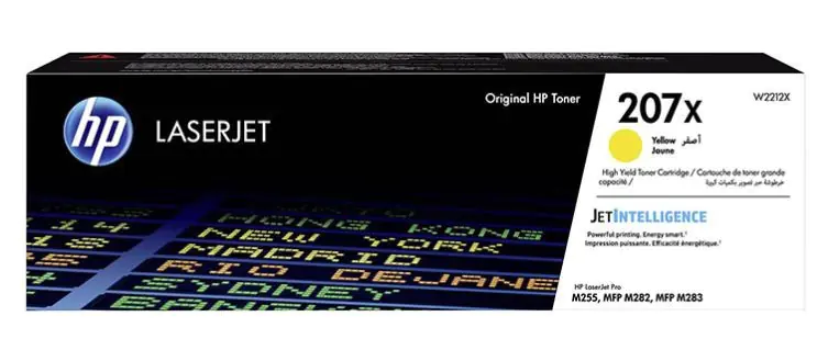 ⁨HP 207X - Hojtydende - gul - original⁩ at Wasserman.eu