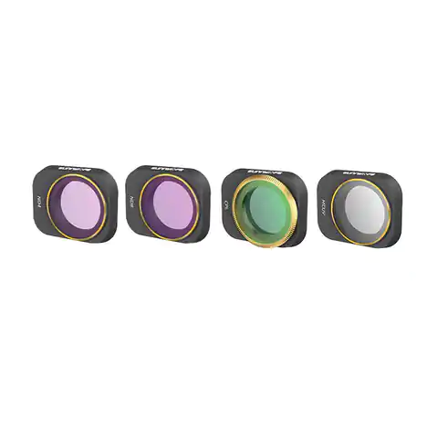 ⁨Zestaw 4 filtrów UV+CPL+ND4+ND8 Sunnylife do DJI Mini 3 Pro (MM3-FI418)⁩ w sklepie Wasserman.eu