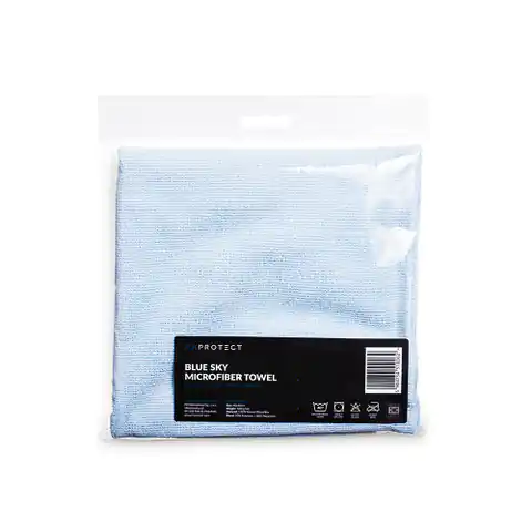 ⁨FX Protect BLUE SKY 40x40cm 500gsm - edgeless microfiber, pearl weave, for lapping coatings/pastes/interior cleaning⁩ at Wasserman.eu