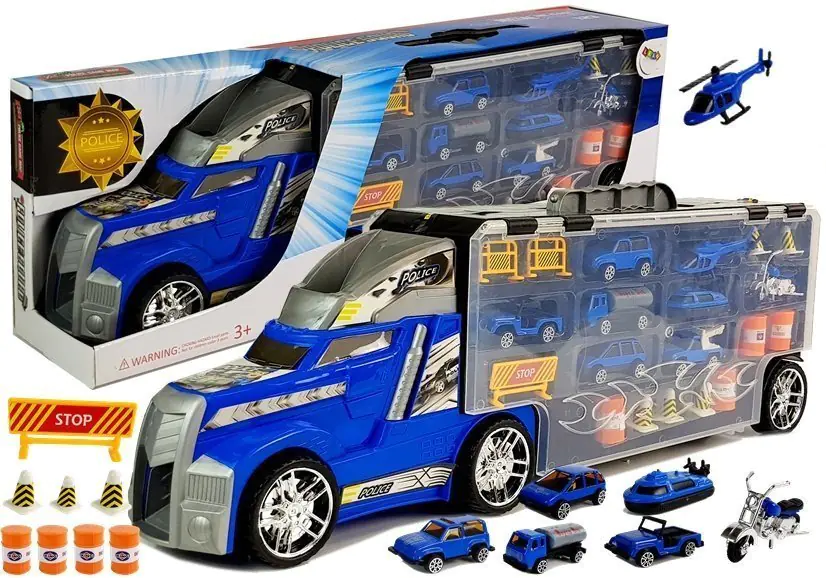 ⁨Truck With Toy Cars Police Garage Suitcase Game Board⁩ at Wasserman.eu