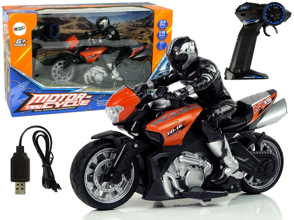 ⁨Motorbike Sport R/C 2.4G Range 35 m 1:10 Orange⁩ at Wasserman.eu