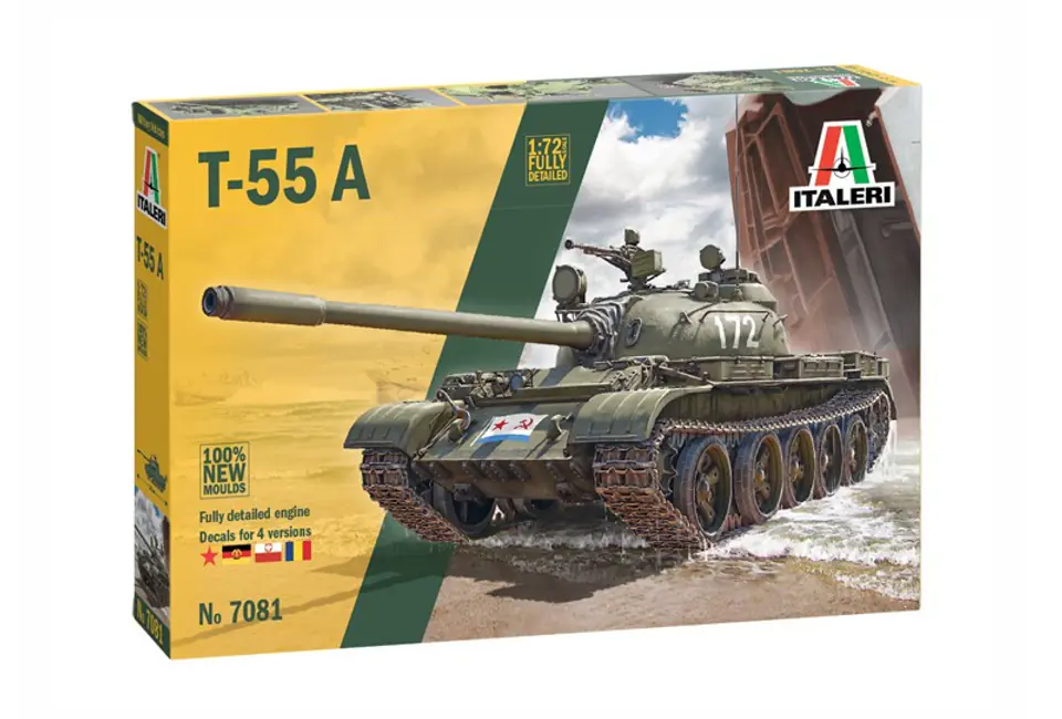 ⁨Model do sklejania Średni czołg T-55A (wersja PL)⁩ w sklepie Wasserman.eu