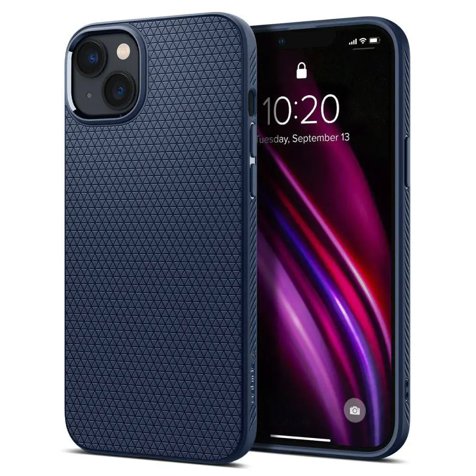 ⁨Spigen Liquid Air iPhone 14 Plus granatowy/navy blue ACS04892⁩ w sklepie Wasserman.eu