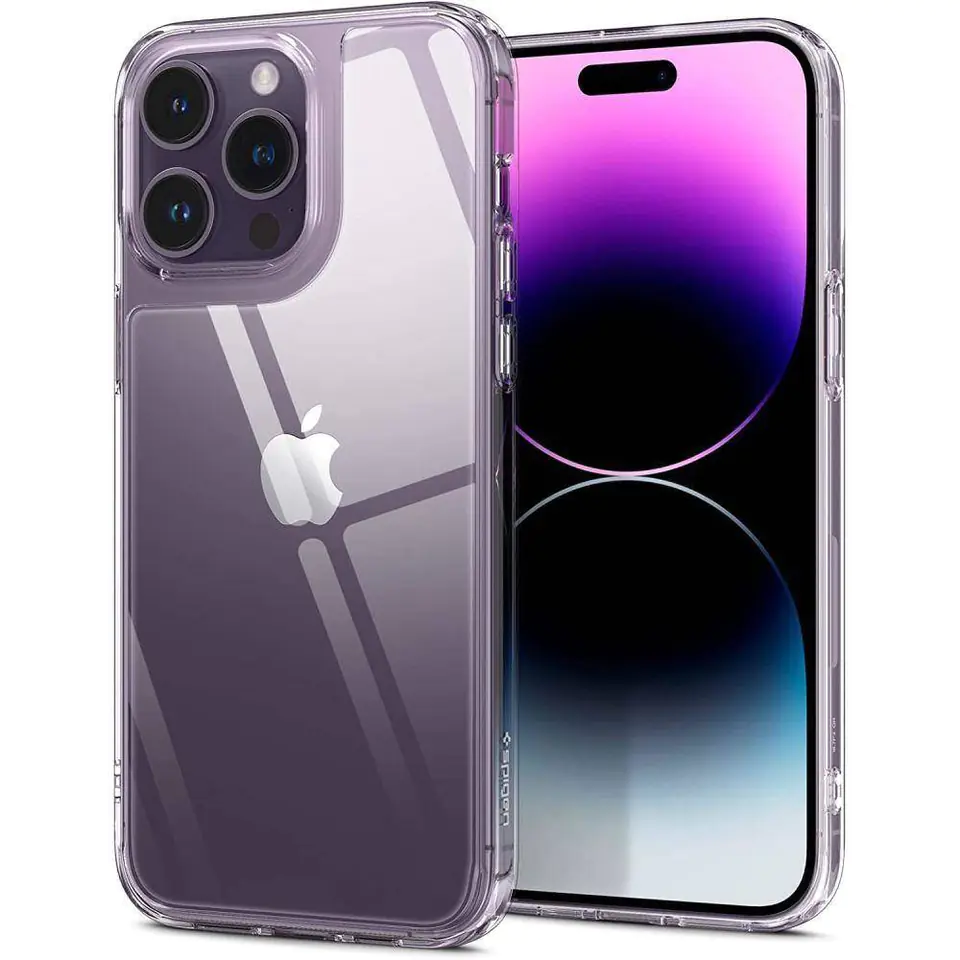 ⁨Spigen Quartz Hybrid iPhone 14 Pro Max przezroczysty/crystal clear ACS04830⁩ w sklepie Wasserman.eu