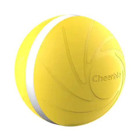 ⁨Interactive ball for dogs and cats Cheerble W1 (yellow)⁩ at Wasserman.eu