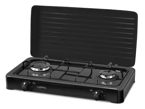 ⁨Luxpol K02SC 2-burner gas cooker (black)⁩ at Wasserman.eu