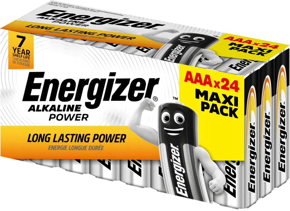 ⁨ENERGIZER BATERIE ALKALINE POWER AAA LR03 24 SZTUKI NEW MAXI PACK⁩ w sklepie Wasserman.eu