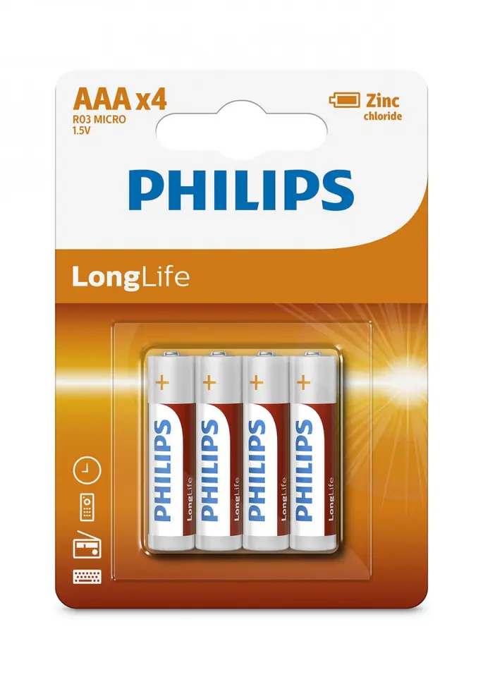 Bateria R03 AAA LONGLIF E (4 SZT BLISTER) w sklepie Wasserman.eu