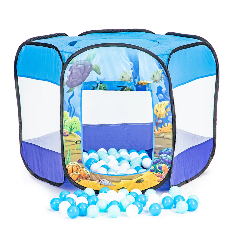 ⁨Dry pool folding tent for children 100 balls⁩ at Wasserman.eu