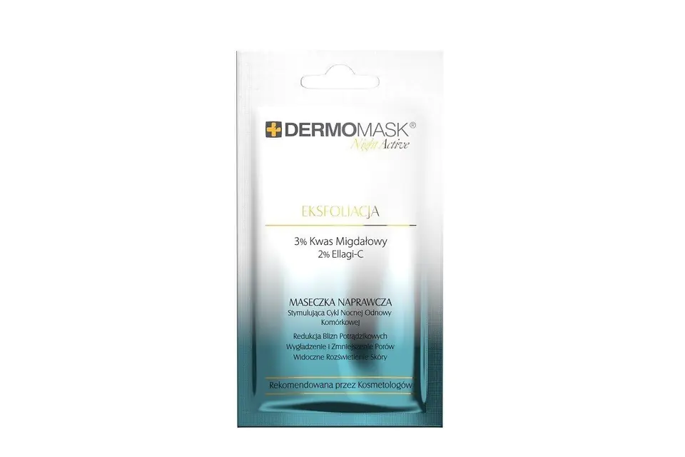 ⁨L`BIOTICA Dermomask Night Active Maseczka naprawcza na twarz - Eksfoliacja 12ml⁩ w sklepie Wasserman.eu