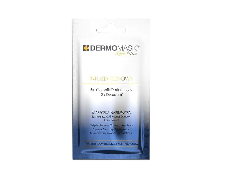 ⁨L`BIOTICA Dermomask Night Active Maseczka naprawcza na twarz - Infuzja Tlenowa 12ml⁩ w sklepie Wasserman.eu