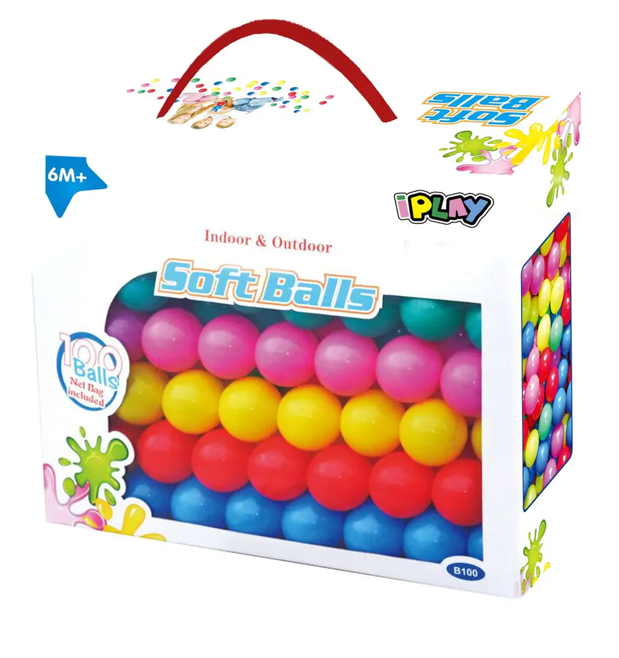 ⁨Balls, balls, balls, pool, tent, set of 100pcs⁩ at Wasserman.eu