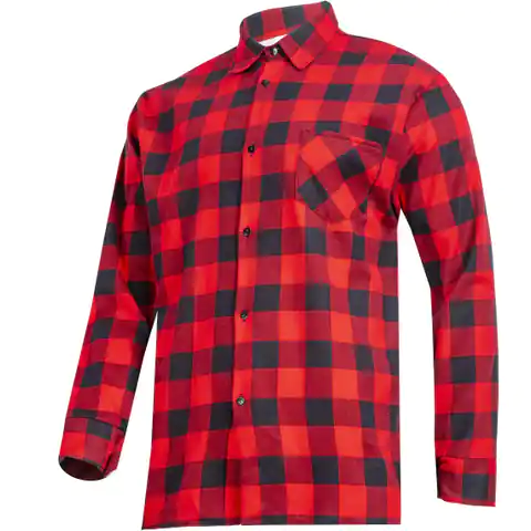 ⁨Flannel shirt red, 120g/m2, "3xl", ce, lahti⁩ at Wasserman.eu