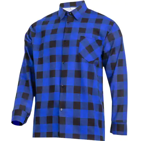 ⁨Flannel shirt blue, 120g/m2, "3xl", ce, lahti⁩ at Wasserman.eu