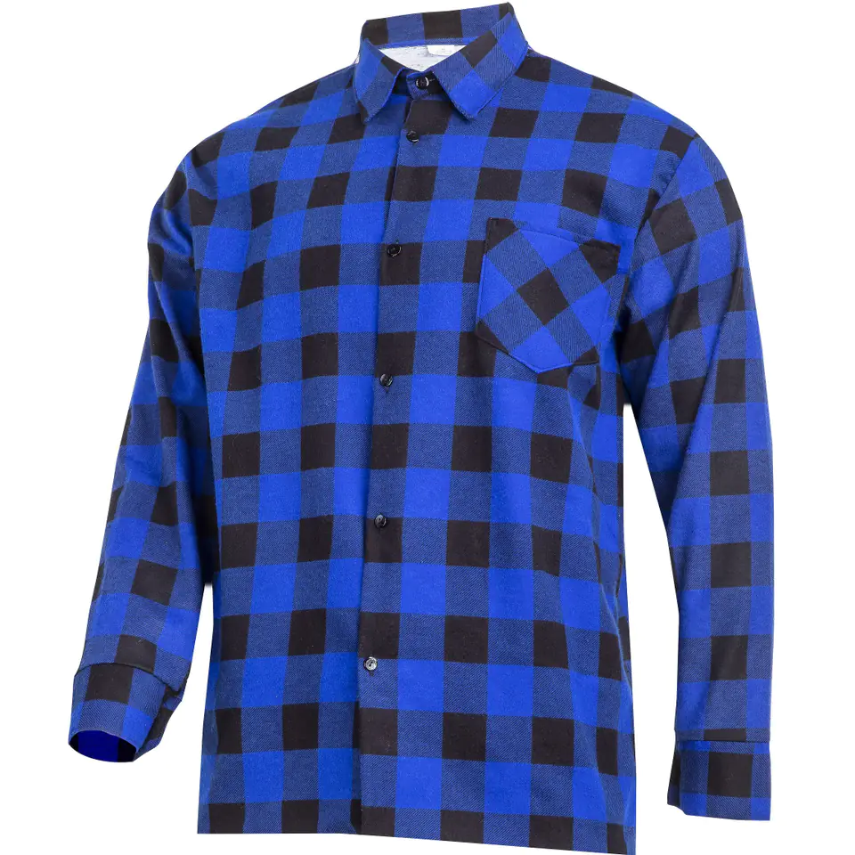 ⁨Flannel shirt blue, 120g/m2, "m", ce, lahti⁩ at Wasserman.eu