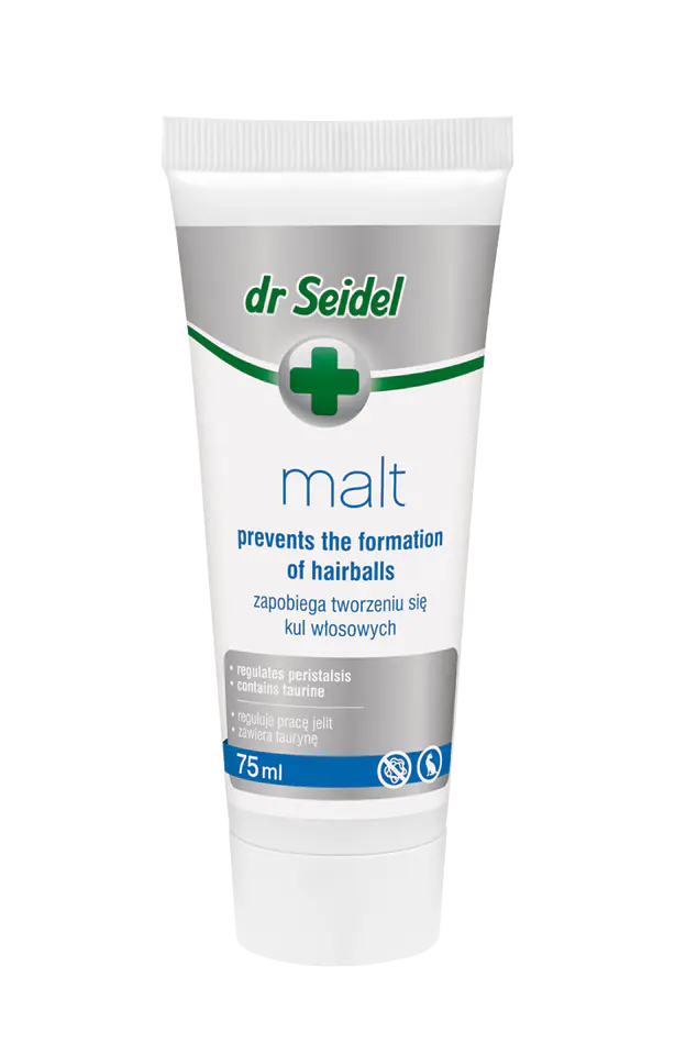 ⁨DR SEIDEL MALT PASTE prevents the formation of hairballs 75 ml⁩ at Wasserman.eu