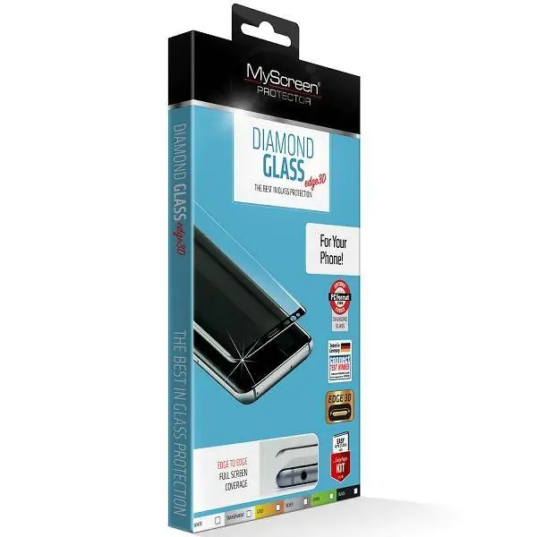 MS Diamond Edge 3D SAM G965 S9 Plus black/black, Tempered Glass at Wasserman.eu