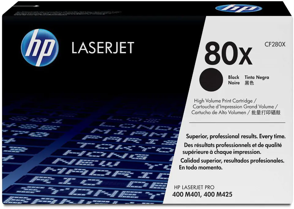 ⁨HP 80x CF280X Toner Cartridge⁩ at Wasserman.eu