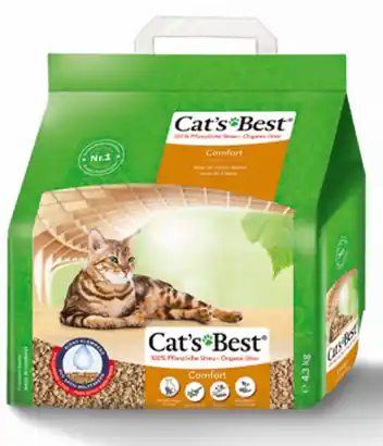 ⁨CAT'S BEST Comfort 7l, 3 kg non-caking cat litter "crushed" for cuvettes and aviaries⁩ at Wasserman.eu