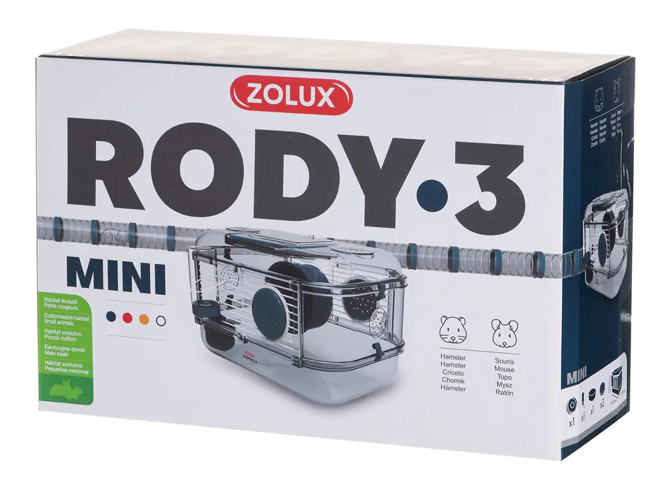 ⁨ZOLUX Rody 3 Mini Cage - Blue⁩ at Wasserman.eu