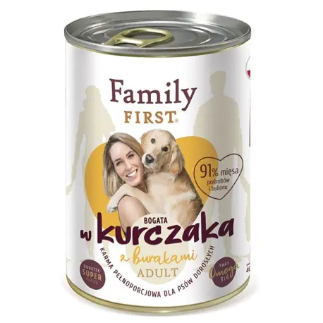 ⁨FamilyFirst Bogata w kurczaka+burak adult 400g⁩ w sklepie Wasserman.eu