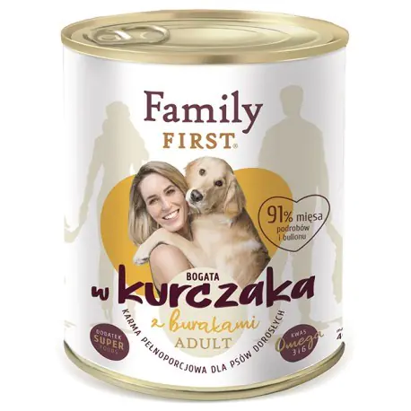 ⁨FamilyFirst Bogata w kurczaka+burak adult 800g⁩ w sklepie Wasserman.eu