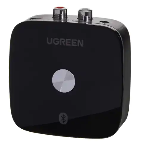 ⁨Bluetooth 5.0 Receiver Adapter UGREEN 2x RCA, 3.5mm jack, aptX black⁩ at Wasserman.eu