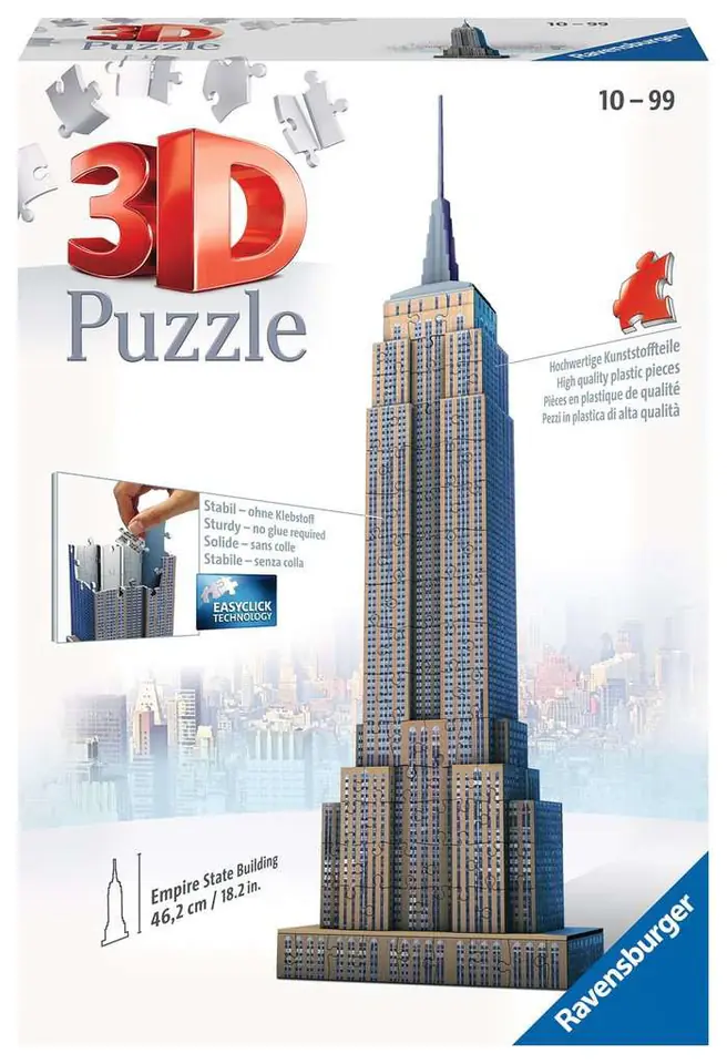 Puzzle 3D 216 elementów Empire State Building w sklepie Wasserman.eu