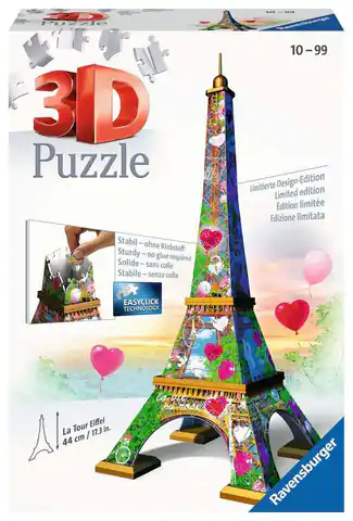 ⁨Puzzle 216 elementów 3D Wieża Eiffla Love Edition⁩ w sklepie Wasserman.eu