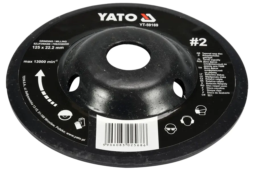 YATO TARNIK WYPUKŁY 125mm NR2 YT-59169 w sklepie Wasserman.eu