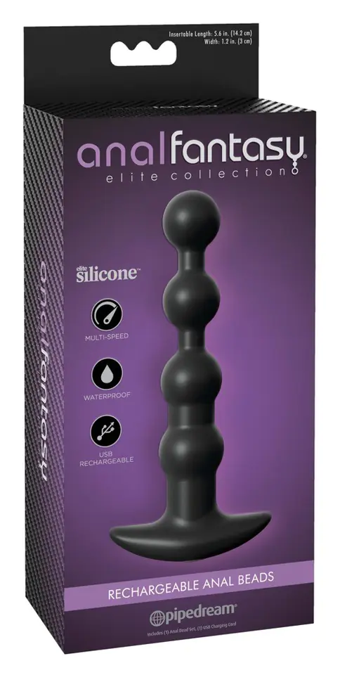 ⁨Silicone Anal Beads With Vibration 17cm Anal Fantasy⁩ at Wasserman.eu