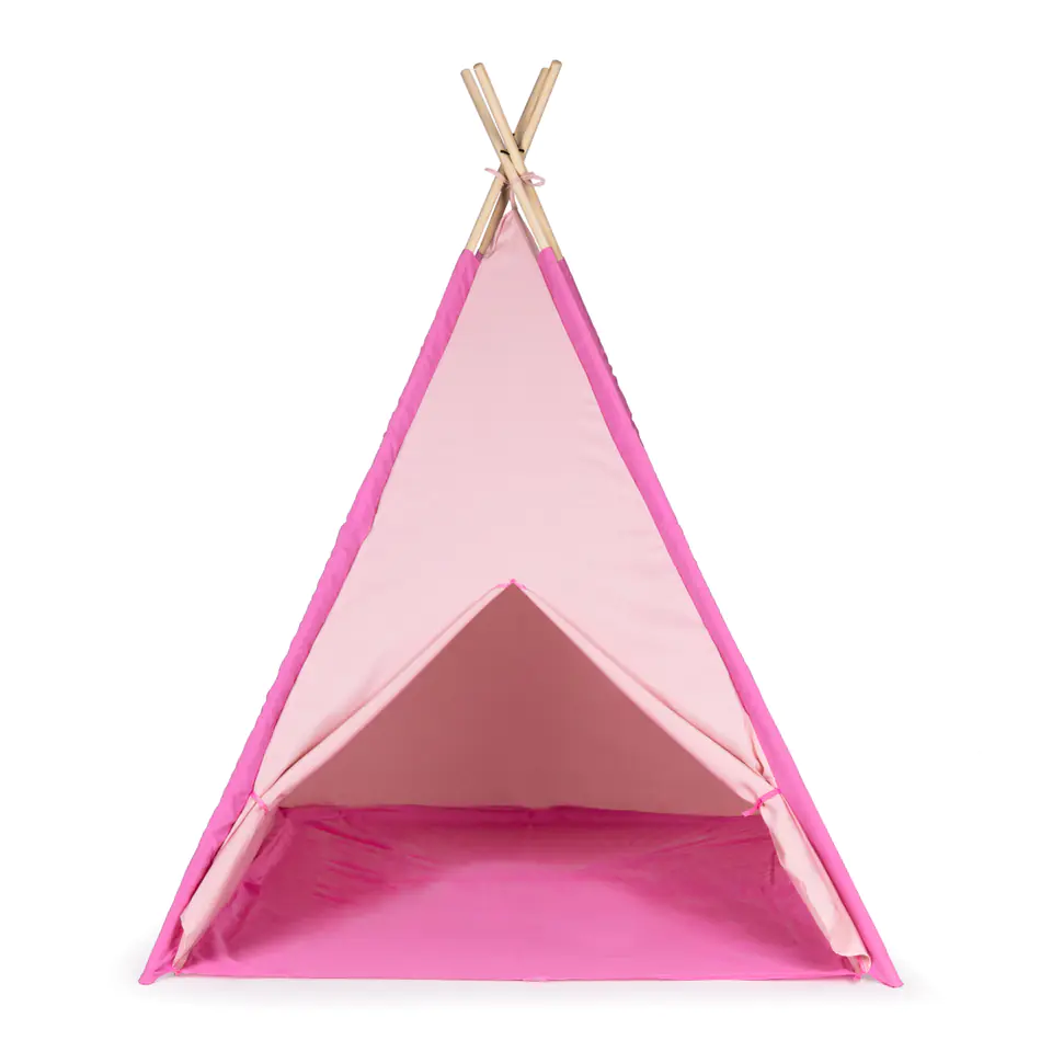 ⁨Tent teepee tent indian wigwam pink for children⁩ at Wasserman.eu