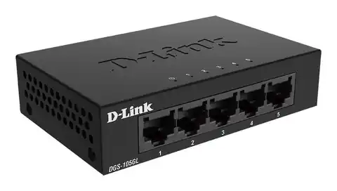 ⁨D-Link DGS-105GL/E Netzwerk-Switch Unmanaged Gigabit Ethernet (10/100/1000) Schwarz⁩ im Wasserman.eu