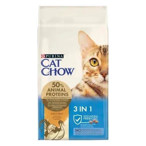 ⁨Karma PURINA NESTLE Cat Chow Feline 3in1 Turkey (15 kg )⁩ w sklepie Wasserman.eu