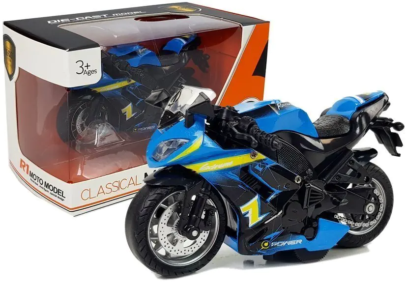 ⁨Motorcycle with Winding and Sound 1:14 Blue⁩ at Wasserman.eu