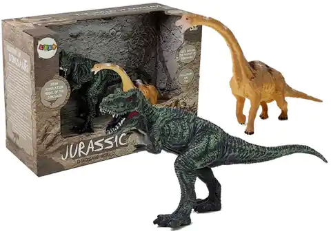 ⁨Zestaw Figurek Dinozaur Brachiosaurus, Tyranozaur Rex⁩ w sklepie Wasserman.eu